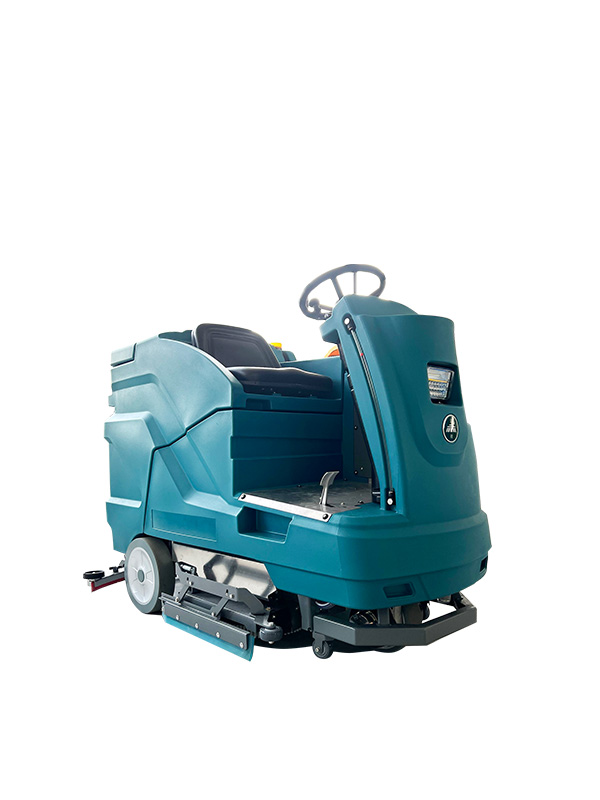 Large Dual Brush Ride-On Floor Scrubber JIECHI A8/A10