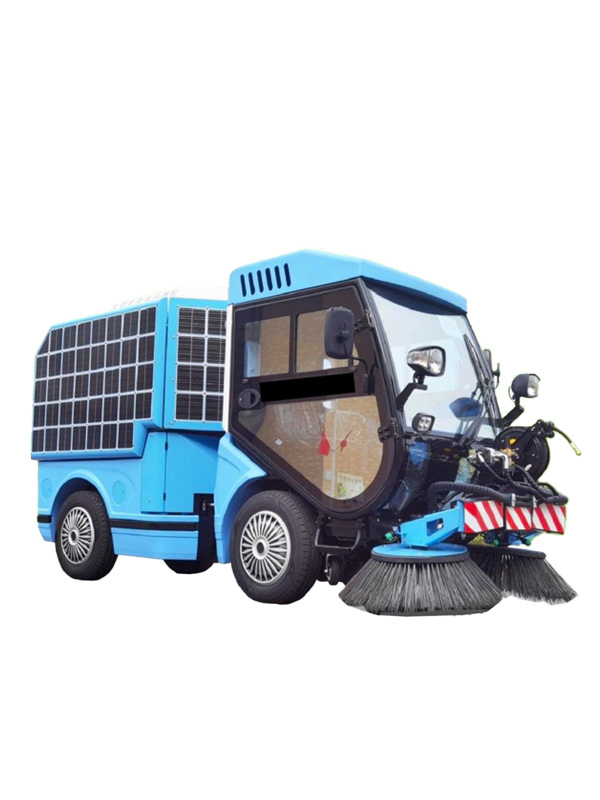 solar lithiumion road sweeper