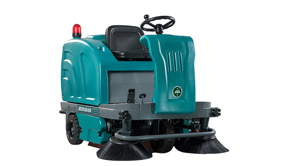 Commercial floor scrubber brush deck maintenance and inspection