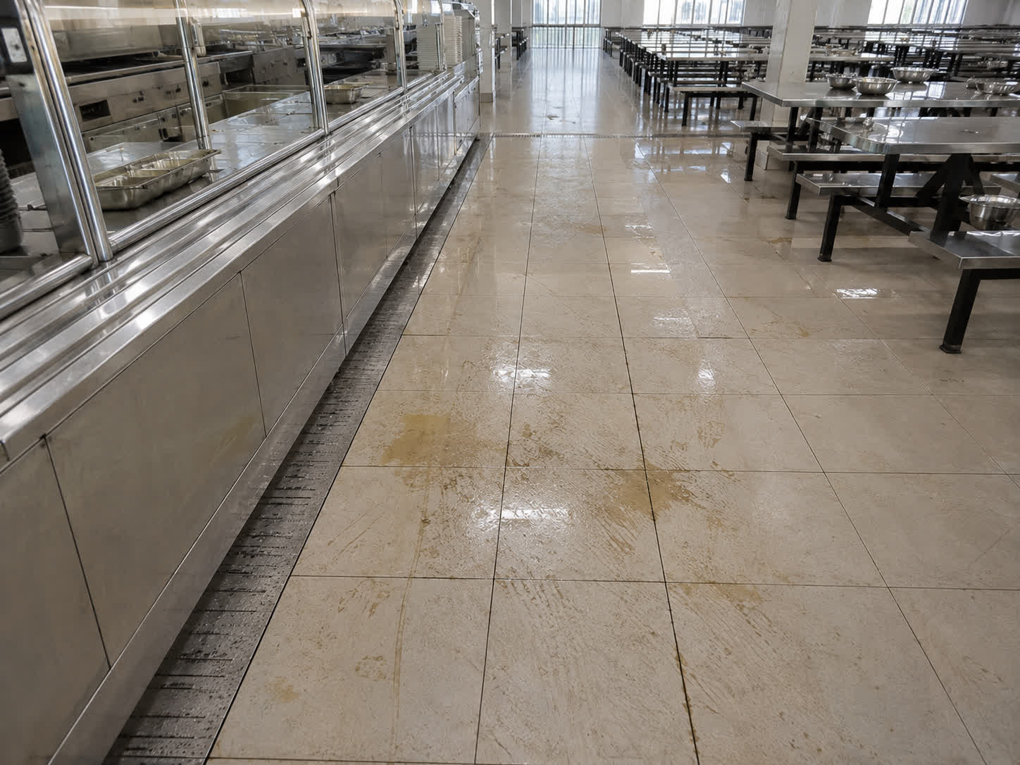 Food Processing Plant Floor Cleaning